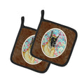 Fawn Great Dane Pot Holder Set of 2 Heat Resistant Quilted Hot Pads 7.5 x 7.5 Inch, Insulated Kitchen Trivets for Cooking & Baking