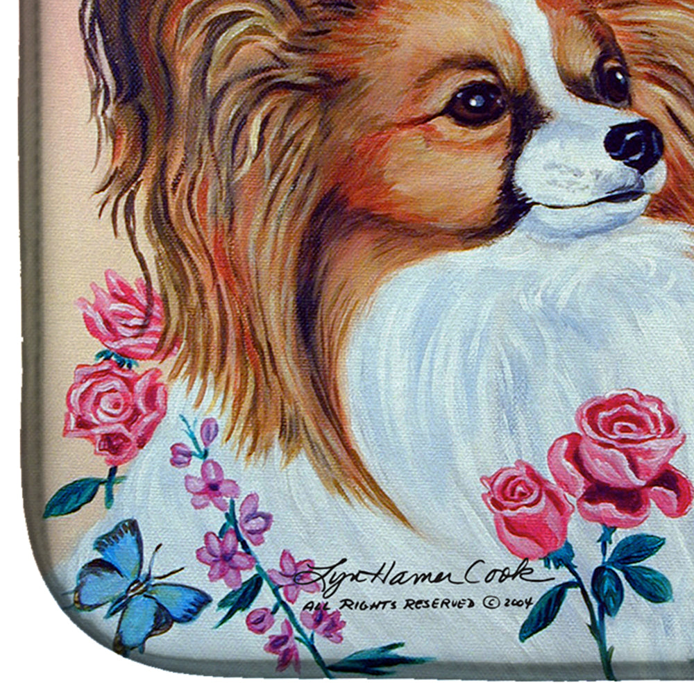 Papillon Dish Drying Mat Absorbent Dish Drying Mat Pad for Kitchen Counter Dish Drainer Mat for Countertop, 14 x 21", Multicolor