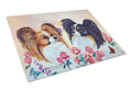 Papillon Cutting Board Tempered Glass Kitchen Cutting Surface, Heat Resistant Chopping, Non-Slip Feet, Food Prep & Serving