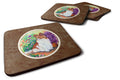 Papillon Foam Coasters Set of 4 Cup Coasters for Indoor Outdoor, Tabletop Protection, Anti Slip, Mouse pad Material
