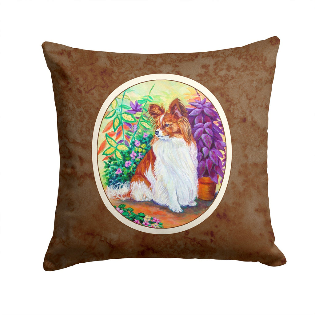 Papillon Decorative Throw Pillow 14x14 Indoor Outdoor Accent Cushion, Fabric Cover with Insert for Sofa, Bed, Porch & Living Room