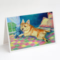 Norwich Greeting Cards Pack of 8 Blank Cards with Envelopes Whimsical A7 Size 5x7