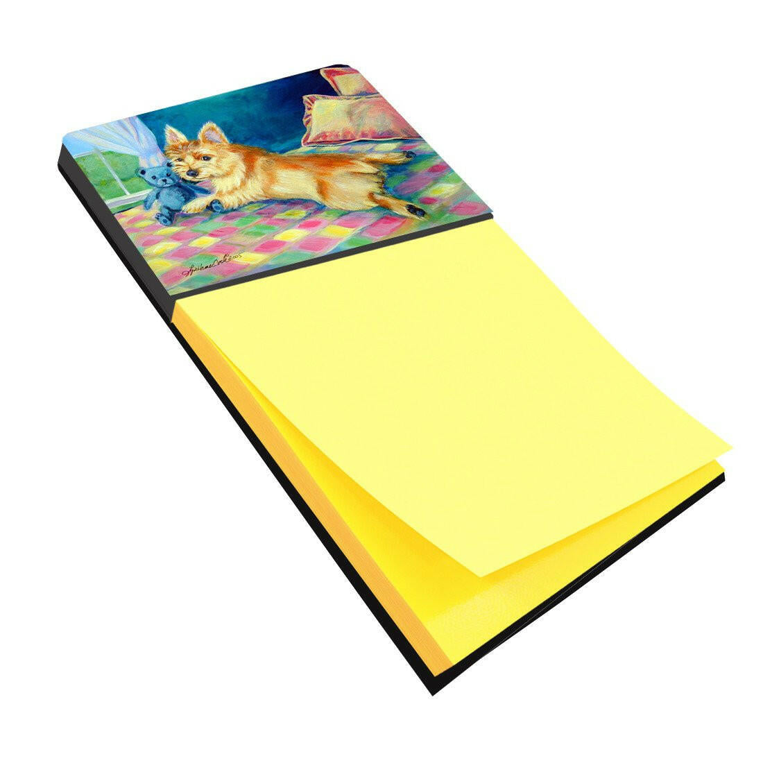 Norwich Watercolor Sticky Note Holder Refillable Dispenser Desk Accessory 3x3 Pad Gift