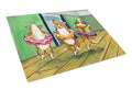 Little Ballerina Corgi Cutting Board Tempered Glass Kitchen Cutting Surface, Heat Resistant Chopping, Non-Slip Feet, Food Prep & Serving