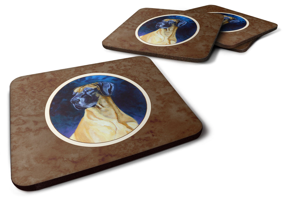 Great Dane Foam Coasters Set of 4 Cup Coasters for Indoor Outdoor, Tabletop Protection, Anti Slip, Mouse pad Material