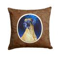 Great Dane Decorative Throw Pillow 14x14 Indoor Outdoor Accent Cushion, Fabric Cover with Insert for Sofa, Bed, Porch & Living Room