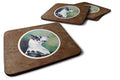 Harlequin Great Dane Foam Coasters Set of 4 Cup Coasters for Indoor Outdoor, Tabletop Protection, Anti Slip, Mouse pad Material