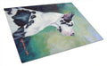 Harlequin Great Dane Cutting Board Tempered Glass Kitchen Cutting Surface, Heat Resistant Chopping, Non-Slip Feet, Food Prep & Serving