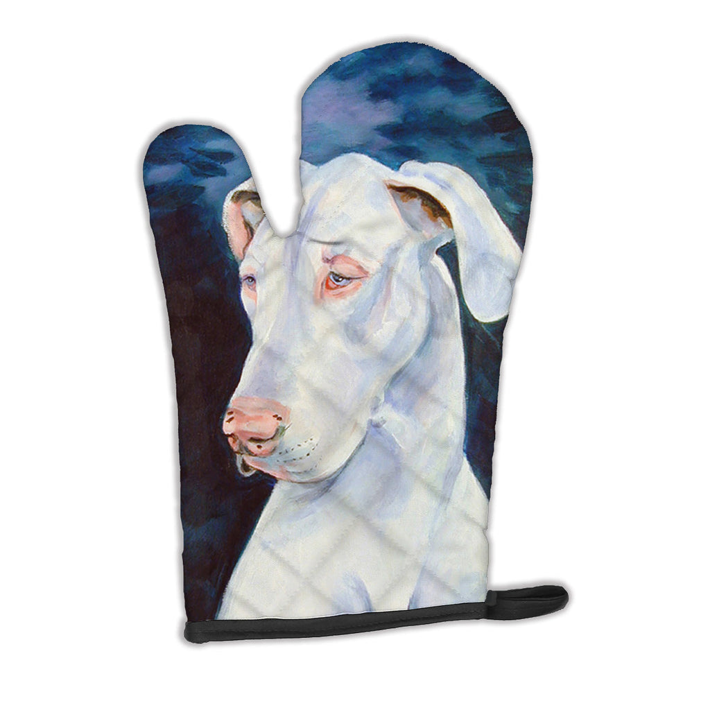 White Great Dane Oven Mitt Heat Resistant Thick Oven Mitt for Hot Pans and Oven, Kitchen Mitt Protect Hands, Cooking Baking Glove