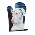 White Great Dane Oven Mitt Heat Resistant Thick Oven Mitt for Hot Pans and Oven, Kitchen Mitt Protect Hands, Cooking Baking Glove