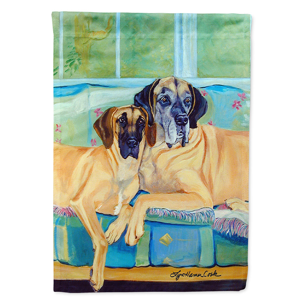 Great Dane House Flag 28x40 Porch Sleeve Pole Decorative Outside Yard Banner Artwork Wall Hanging, Polyester