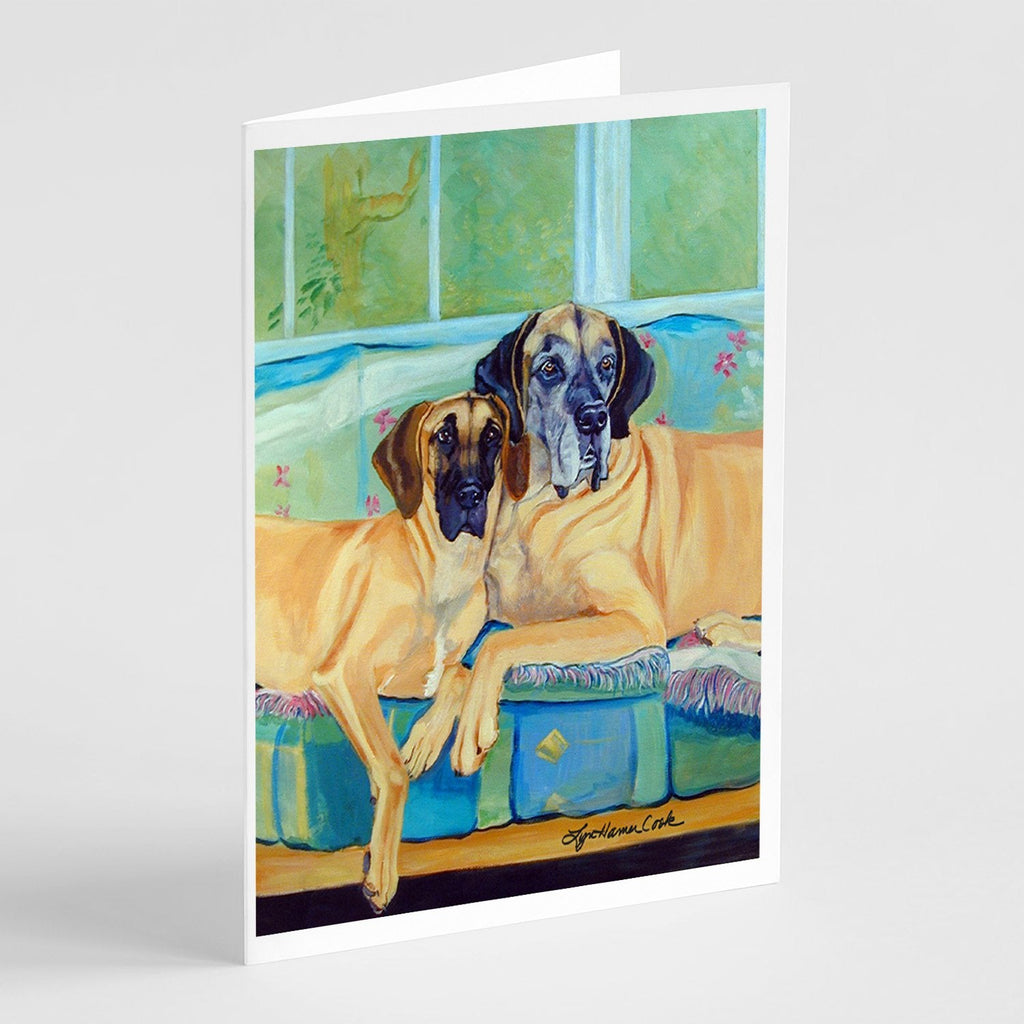 Great Dane Greeting Cards Pack of 8 Blank Cards with Envelopes Whimsical A7 Size 5x7