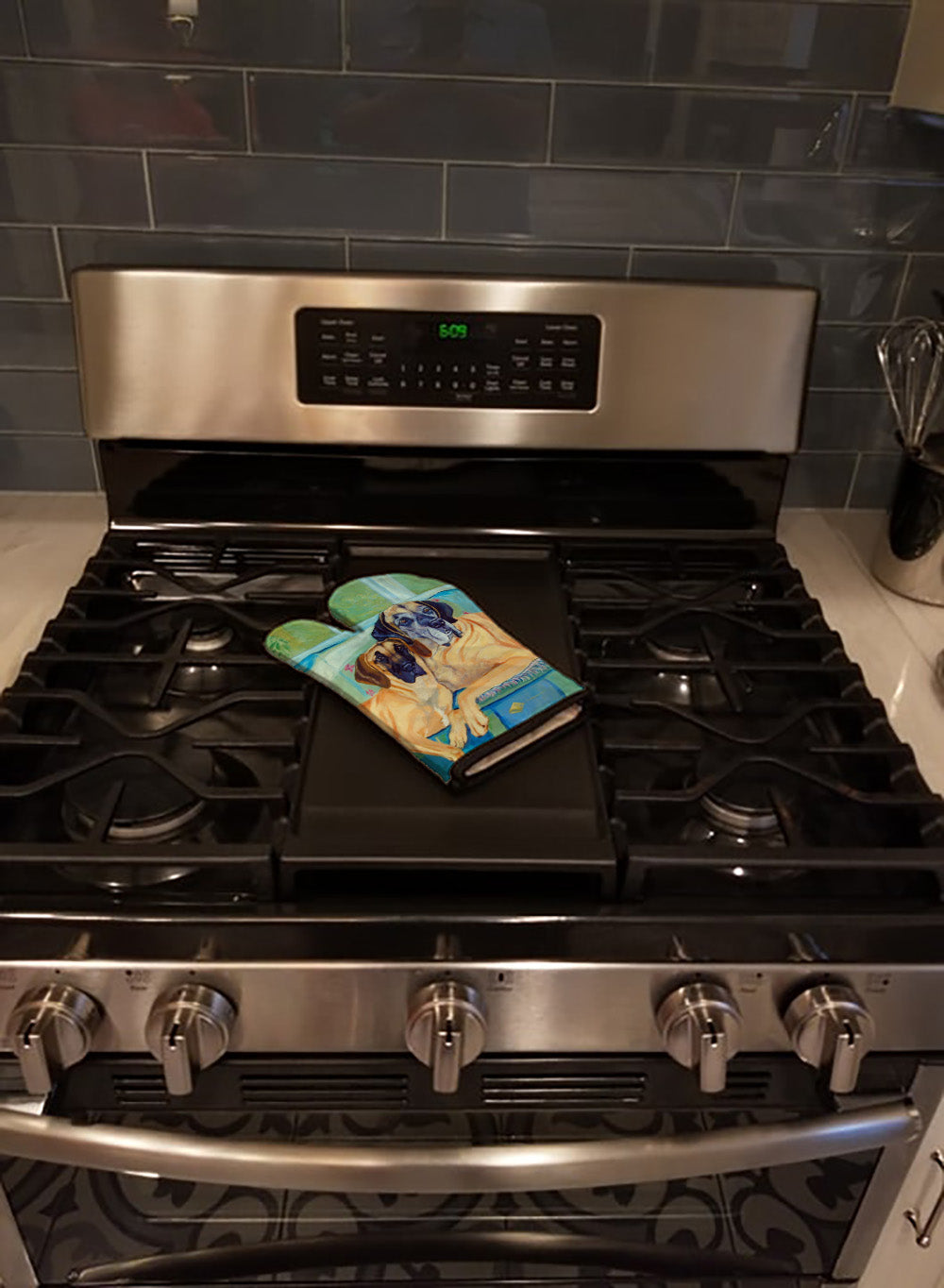 Great Dane Oven Mitt Heat Resistant Thick Oven Mitt for Hot Pans and Oven, Kitchen Mitt Protect Hands, Cooking Baking Glove