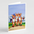Cowboy Corgi Greeting Cards Pack of 8 Blank Cards with Envelopes Whimsical A7 Size 5x7