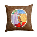 Corgi Decorative Throw Pillow 14x14 Indoor Outdoor Accent Cushion, Fabric Cover with Insert for Sofa, Bed, Porch & Living Room