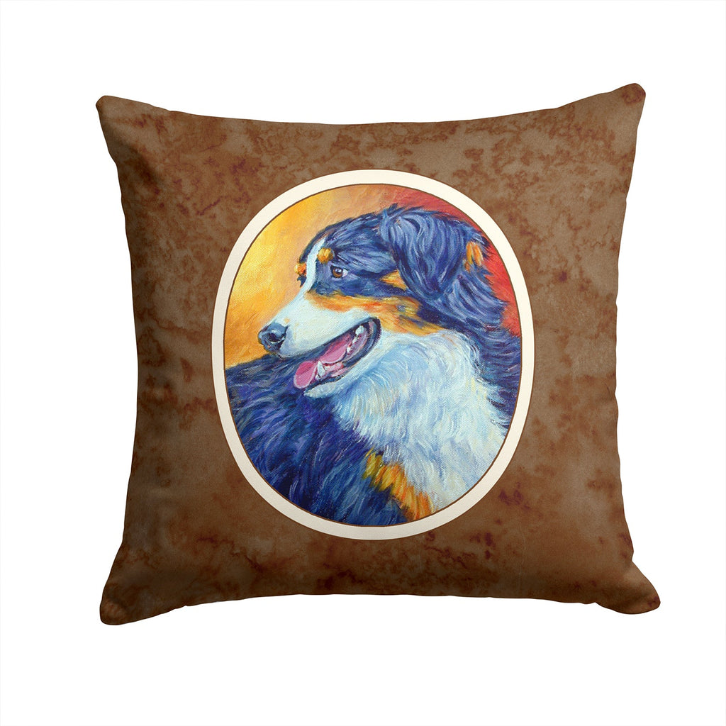 Australian Shepherd Decorative Throw Pillow 14x14 Indoor Outdoor Accent Cushion, Fabric Cover with Insert for Sofa, Bed, Porch & Living Room