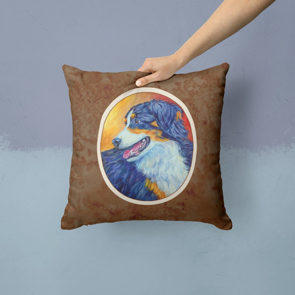 Australian Shepherd Decorative Throw Pillow 14x14 Indoor Outdoor Accent Cushion, Fabric Cover with Insert for Sofa, Bed, Porch & Living Room