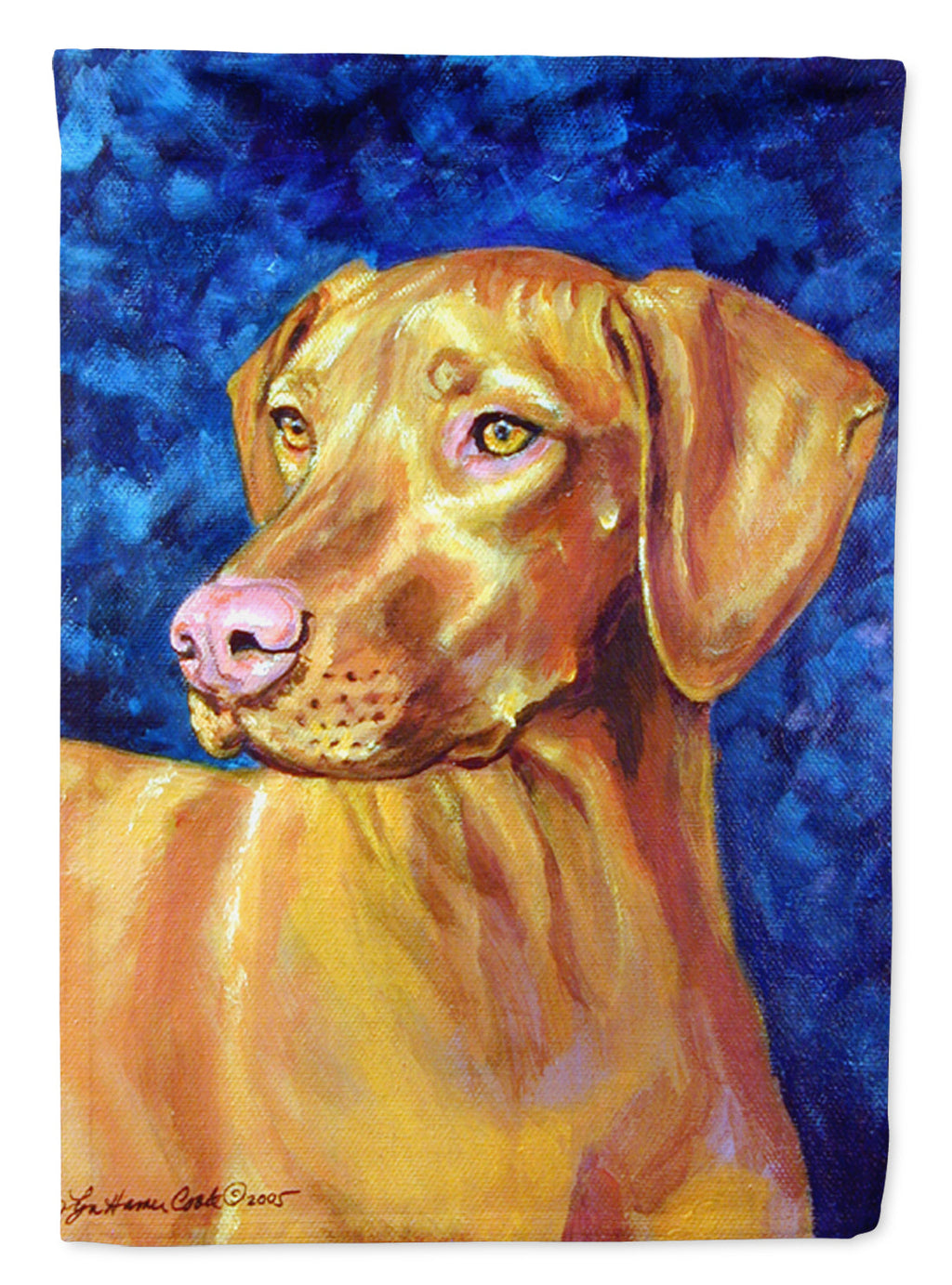 Vizsla House Flag 28x40 Porch Sleeve Pole Decorative Outside Yard Banner Artwork Wall Hanging, Polyester