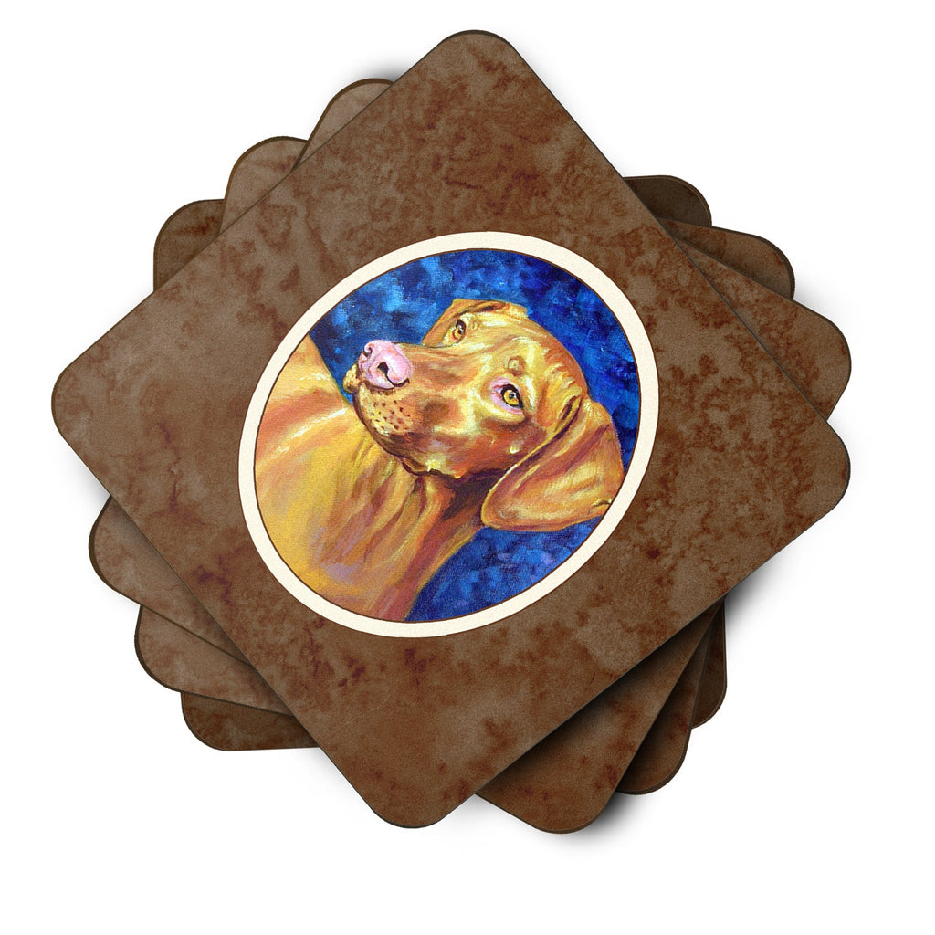 Vizsla Foam Coasters Set of 4 Cup Coasters for Indoor Outdoor, Tabletop Protection, Anti Slip, Mouse pad Material