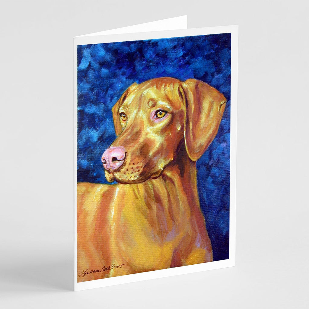 Vizsla Greeting Cards Pack of 8 Blank Cards with Envelopes Whimsical A7 Size 5x7