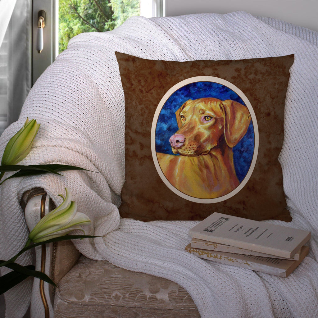 Vizsla Decorative Throw Pillow 14x14 Indoor Outdoor Accent Cushion, Fabric Cover with Insert for Sofa, Bed, Porch & Living Room