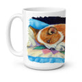 Corgi Ceramic Coffee Mug 15 oz Decorative Large C Handle Mug Cup for Tea, Cocoa Hot Chocolate