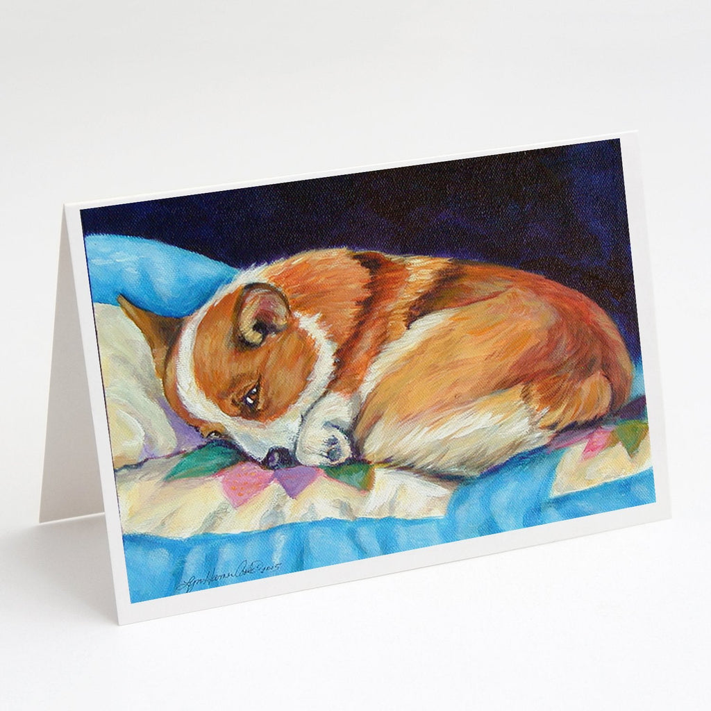 Corgi Greeting Cards Pack of 8 Blank Cards with Envelopes Whimsical A7 Size 5x7