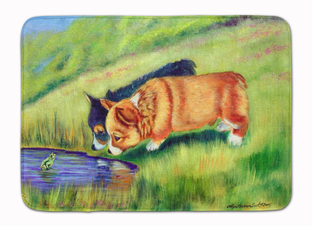 Corgi Memory Foam Kitchen Mat Machine Washable Anti-Fatigue Cushion Comfort Bath or Kitchen Rug