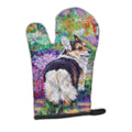 Corgi Garden Path Oven Mitt Heat Resistant Thick Oven Mitt for Hot Pans and Oven, Kitchen Mitt Protect Hands, Cooking Baking Glove