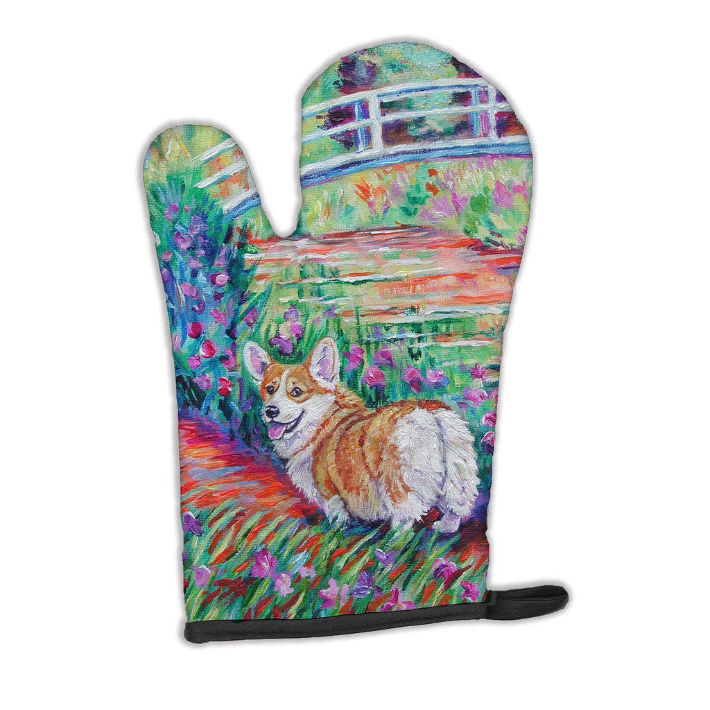 Corgi Footbridge Oven Mitt Heat Resistant Thick Oven Mitt for Hot Pans and Oven, Kitchen Mitt Protect Hands, Cooking Baking Glove