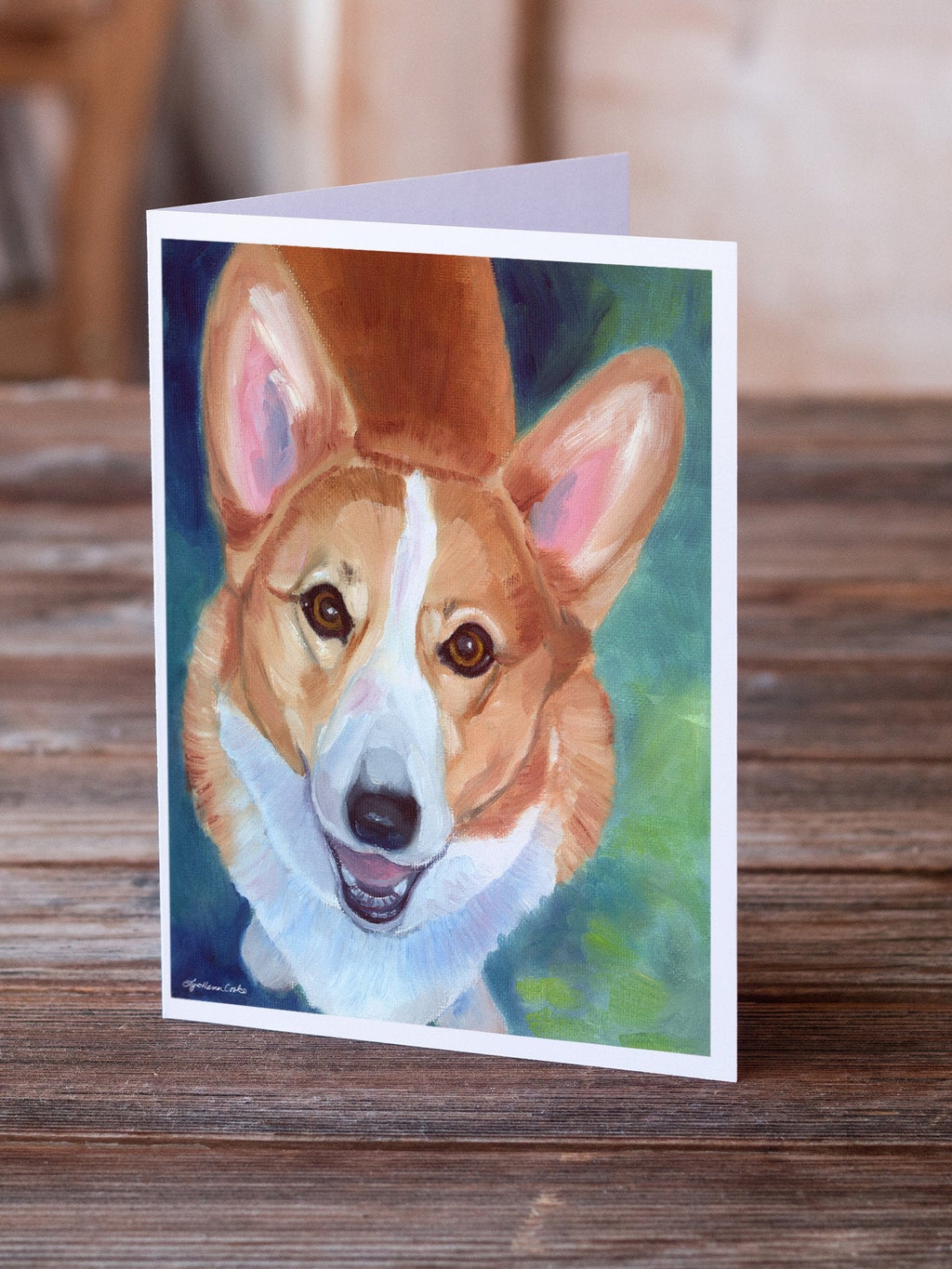 Corgi Norton Greeting Cards Pack of 8 Blank Cards with Envelopes Whimsical A7 Size 5x7