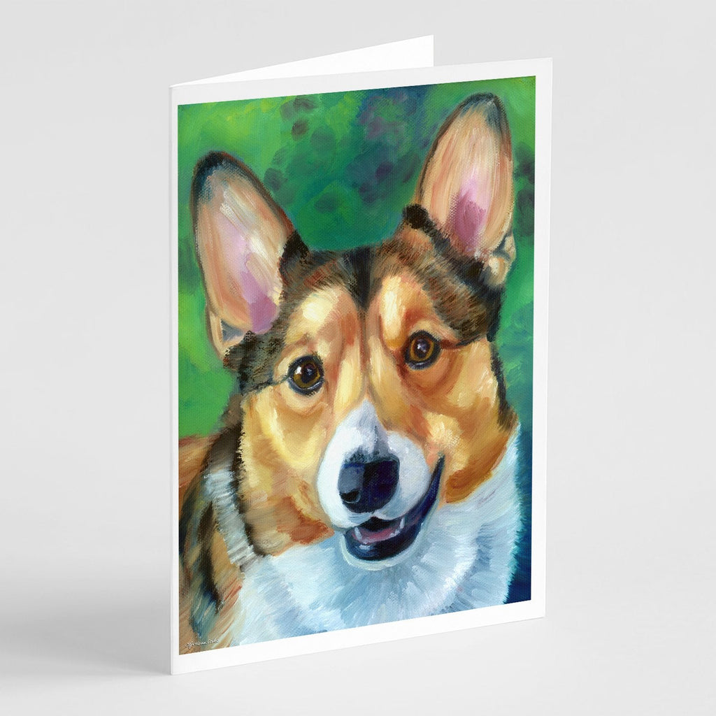 Corgi Toby Greeting Cards Pack of 8 Blank Cards with Envelopes Whimsical A7 Size 5x7