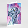 Great Dane Blue Mood Greeting Cards Pack of 8 Blank Cards with Envelopes Whimsical A7 Size 5x7