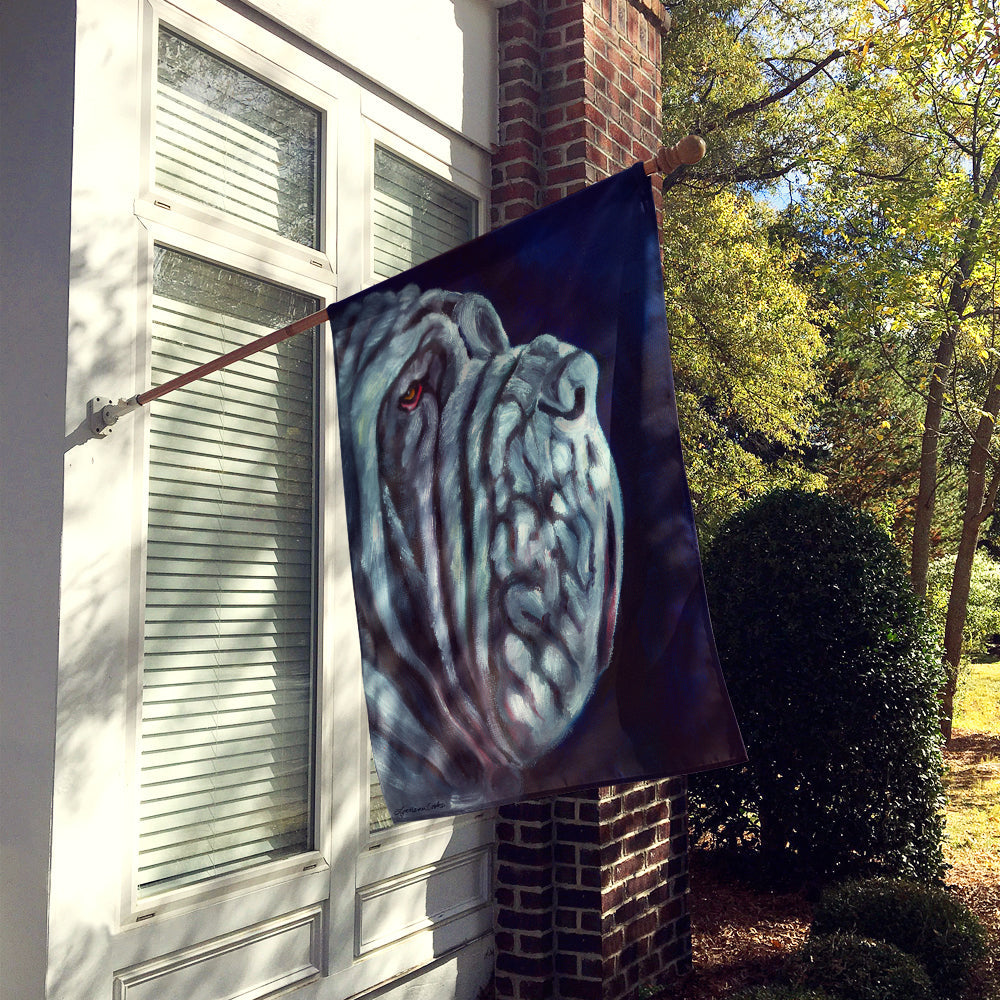 Neapolitan Mastiff House Flag 28x40 Porch Sleeve Pole Decorative Outside Yard Banner Artwork Wall Hanging, Polyester