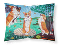 Corgi Birth of Venus Standard Pillowcase Lightweight Super Soft Easy Care Decorative Artwork Pillowcase, Standard