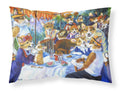Corgi Boating Party Standard Pillowcase Lightweight Super Soft Easy Care Decorative Artwork Pillowcase, Standard
