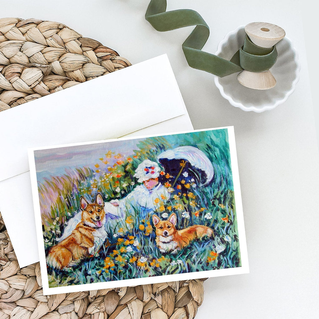 Corgi Classics Greeting Cards Pack of 8 Blank Cards with Envelopes Whimsical A7 Size 5x7