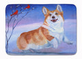 Corgi Snow Cardinal Memory Foam Kitchen Mat Machine Washable Anti-Fatigue Cushion Comfort Bath or Kitchen Rug