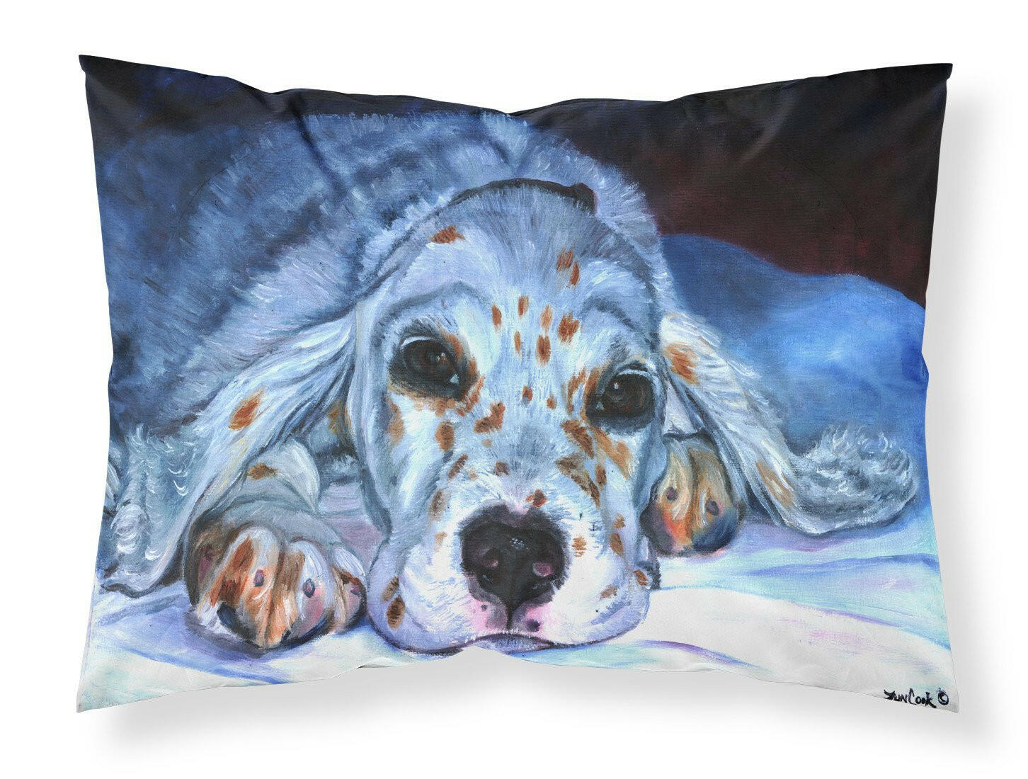 English Setter Pup Standard Pillowcase Lightweight Super Soft Easy Care Decorative Artwork Pillowcase, Standard