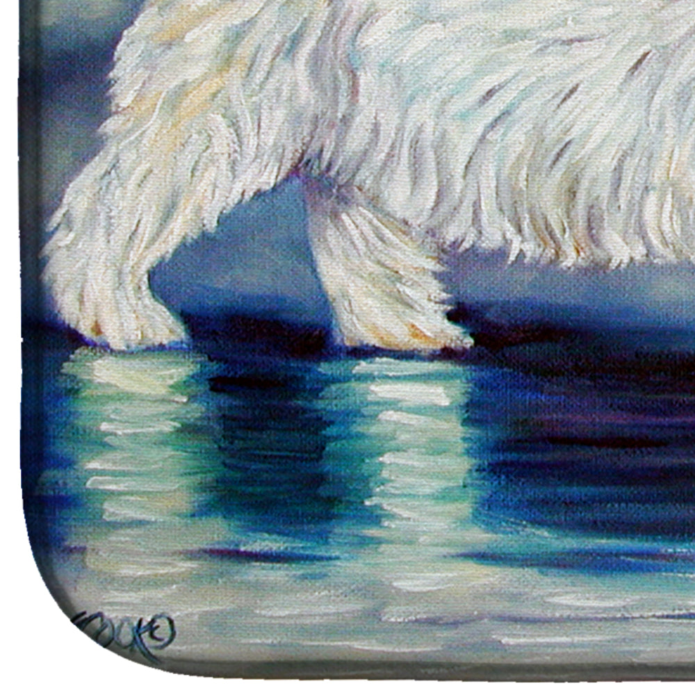 Misty Westie Dish Drying Mat Absorbent Dish Drying Mat Pad for Kitchen Counter Dish Drainer Mat for Countertop, 14 x 21", Multicolor