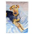 Cozy Airedale Terrier House Flag 28x40 Porch Sleeve Pole Decorative Outside Yard Banner Artwork Wall Hanging, Polyester