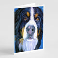 Luca the Bernese Mountain Dog Greeting Cards Pack of 8 Blank Cards with Envelopes Whimsical A7 Size 5x7