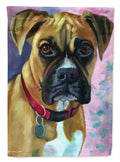 Natural Fawn Boxer House Flag 28x40 Porch Sleeve Pole Decorative Outside Yard Banner Artwork Wall Hanging, Polyester