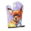 Chihuahua with Teddy Bear Oven Mitt Heat Resistant Thick Oven Mitt for Hot Pans and Oven, Kitchen Mitt Protect Hands, Cooking Baking Glove