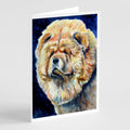 Chow Chow Greeting Cards Pack of 8 Blank Cards with Envelopes Whimsical A7 Size 5x7