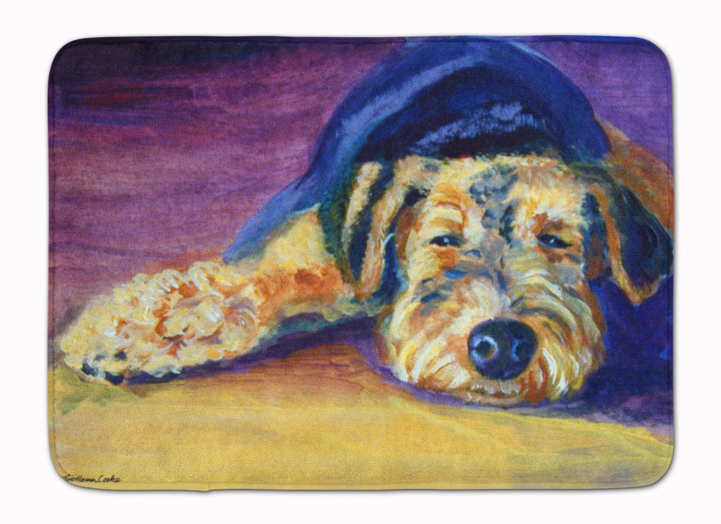 Snoozer Airedale Terrier Memory Foam Kitchen Mat Machine Washable Anti-Fatigue Cushion Comfort Bath or Kitchen Rug