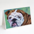 Admiral the English Bulldog Greeting Cards Pack of 8 Blank Cards with Envelopes Whimsical A7 Size 5x7