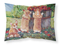 Apple Helper Corgis Standard Pillowcase Lightweight Super Soft Easy Care Decorative Artwork Pillowcase, Standard