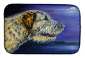 Irish Wolfhound Looking Dish Drying Mat Absorbent Dish Drying Mat Pad for Kitchen Counter Dish Drainer Mat for Countertop, 14 x 21", Multicolor
