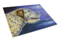 Irish Wolfhound Looking Cutting Board Tempered Glass Kitchen Cutting Surface, Heat Resistant Chopping, Non-Slip Feet, Food Prep & Serving